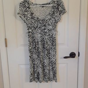 Forever 21 Black and white animal print dress